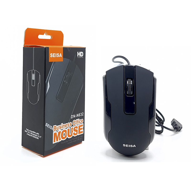 Seisa MOUSE OPTICO USB CON CABLE DN N632