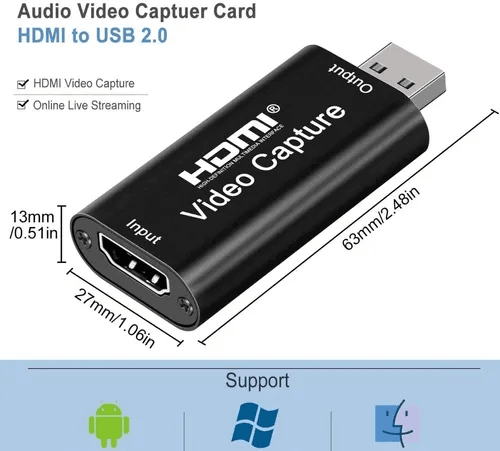 Seisa  CAPTURADORA HDMI A USB HU-03