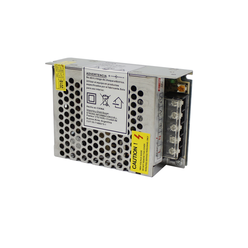 FUENTE METALICA PARA ILUMINACION Y SEGURIDAD 12V/5A S-60-12