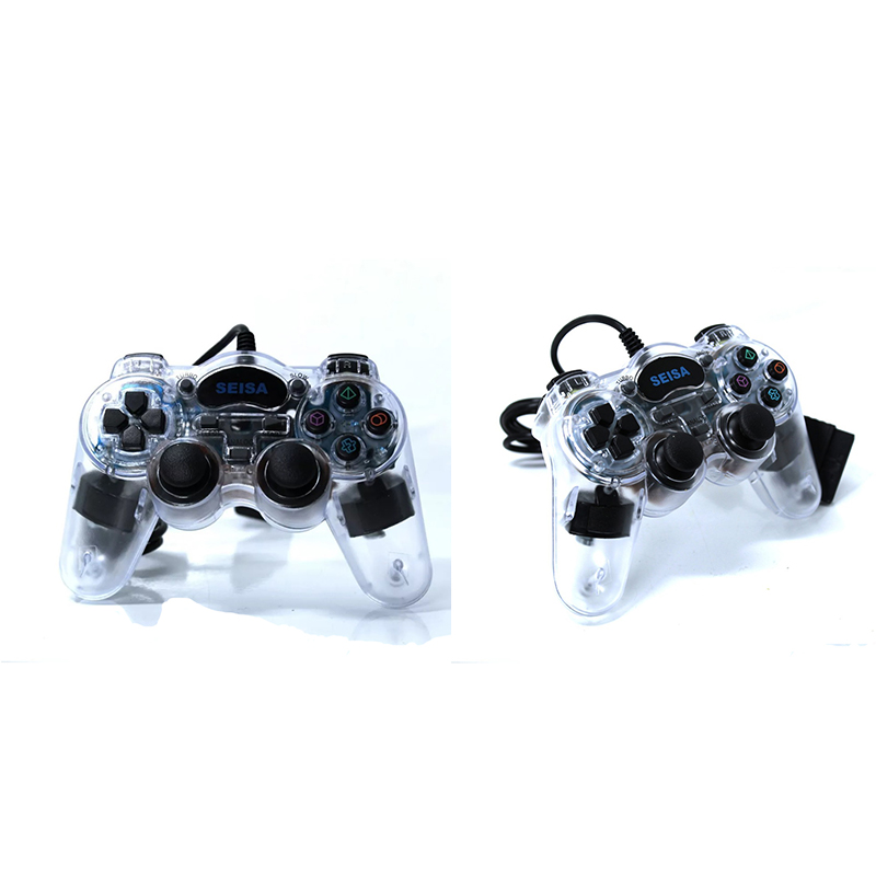 JOYSTICK PARA PS2 SEISA CON CABLE TRANSPARENTES SJ803TM