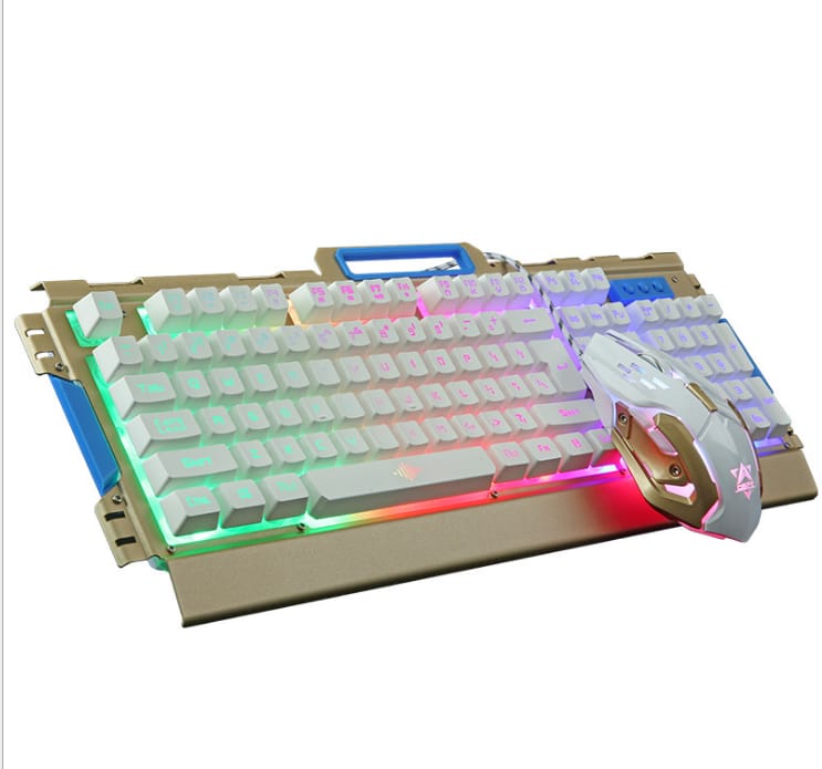 Seisa | TECLADO + MOUSE CON CABLE USB CON LUCES K33TECLA